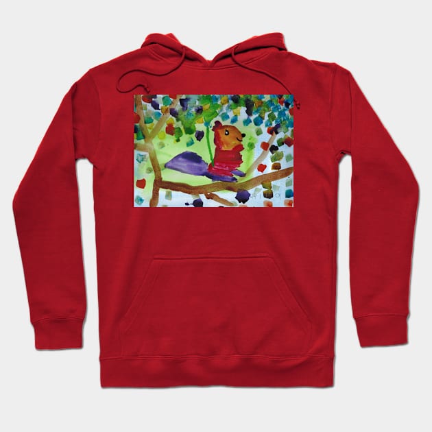 Rachel the Malabar Squirrel Hoodie by Rita Winkler